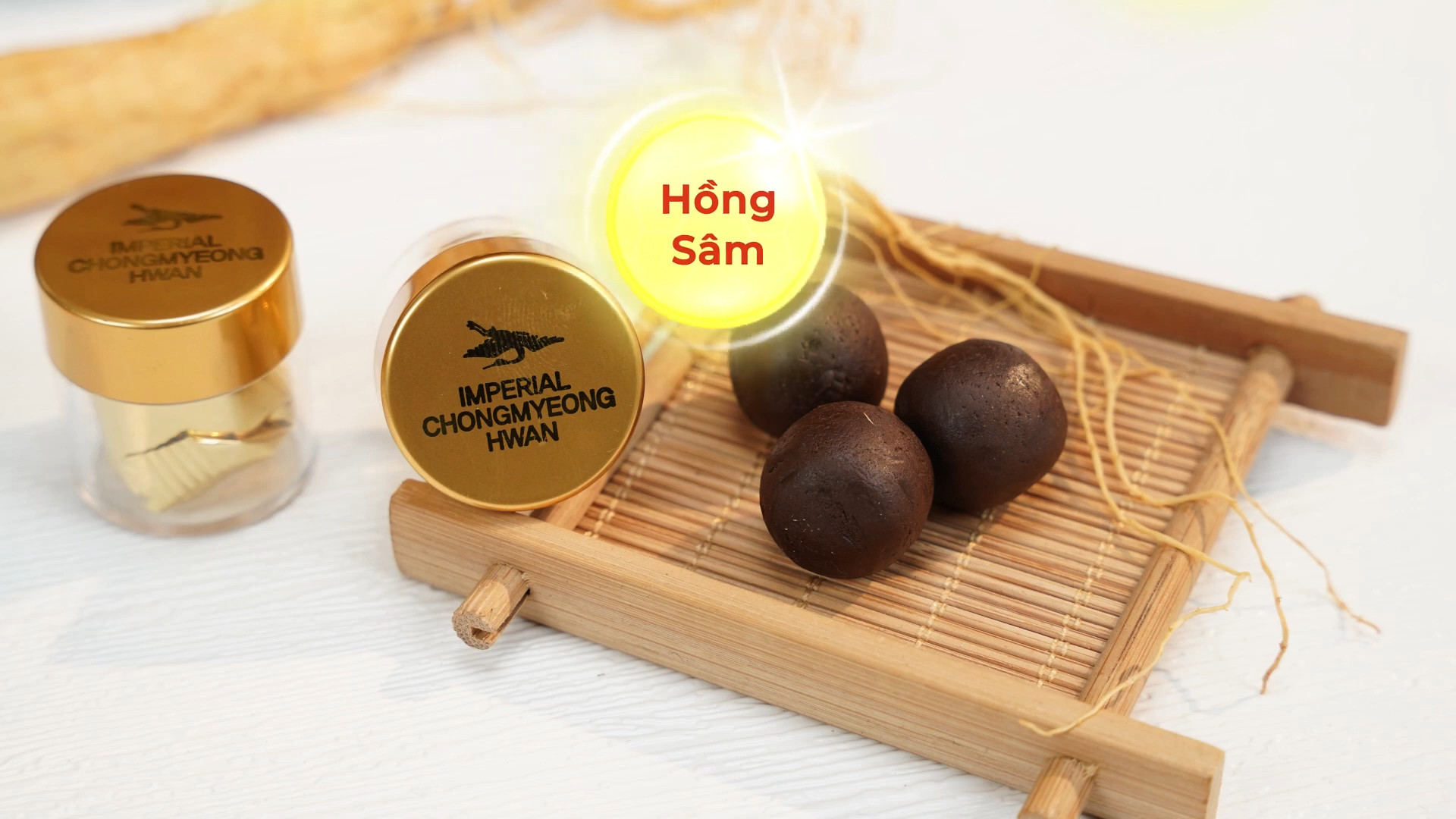 Thảo Dược Hồng Sâm Hàn Quốc trong An cung hoạt huyết dưỡng Na~o Imperial Chongmyeong