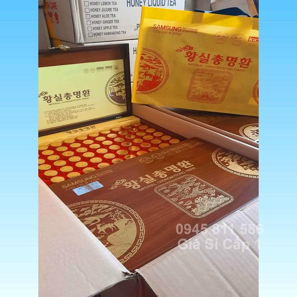 An Cung Hoạt Huyết Hoàng Gia Imperial Chongmyeong Hwan 60 viên x 3,75g An Cung Hoạt Huyết Hoàng Gia Hộp Gỗ 60 Viên Hàn Quốc - Bô? Na~o Thông Mạch 13