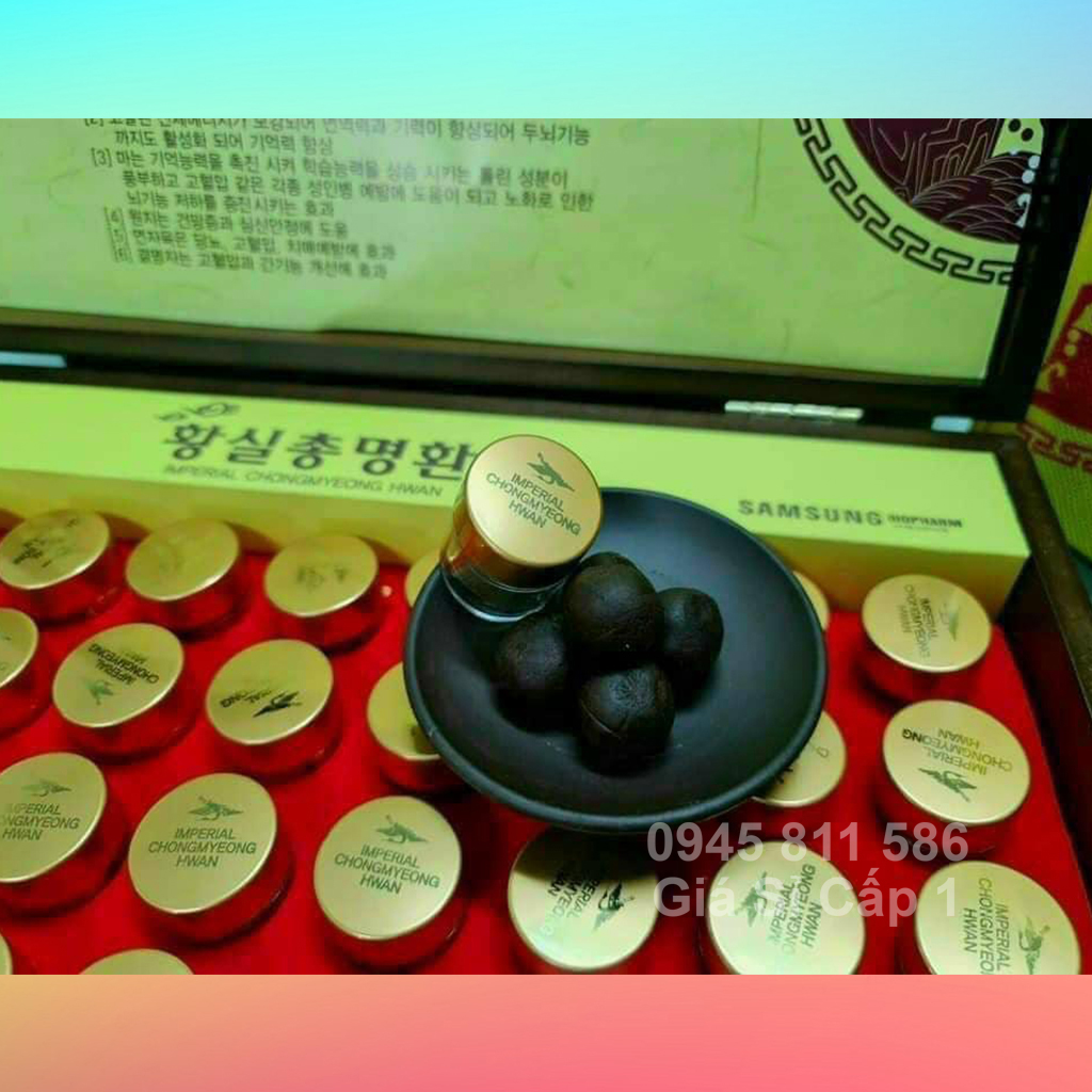 An Cung Hoạt Huyết Hoàng Gia Imperial Chongmyeong Hwan 60 viên x 3,75g An Cung Hoạt Huyết Hoàng Gia Hộp Gỗ 60 Viên Hàn Quốc - Bô? Na~o Thông Mạch 14
